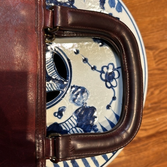 1970s Coach NYC Bonnie Cashin Watermelon Kisslock Satchel - Picture 8 of 12